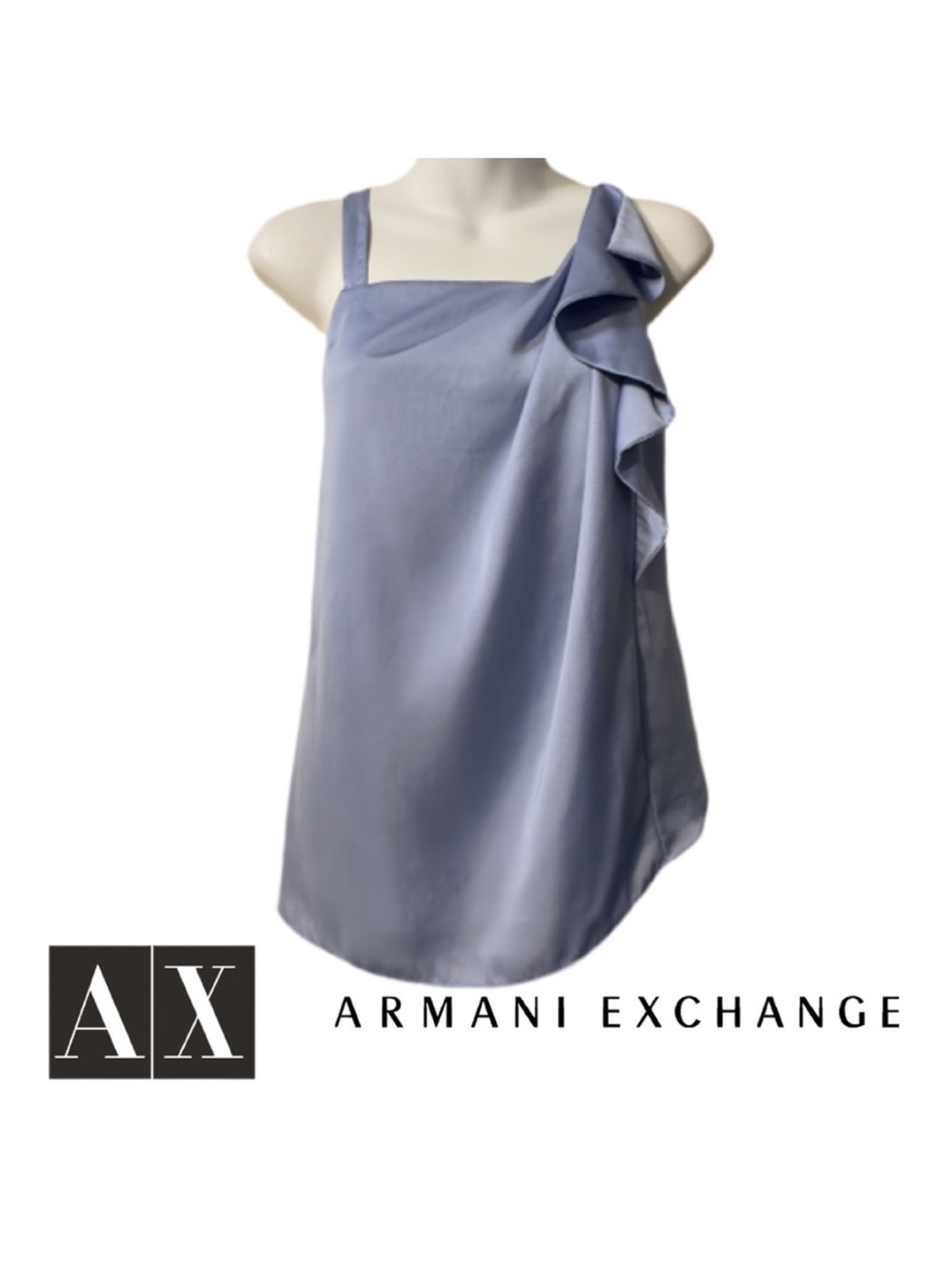 ARMANI EXCHANGE | NWT Lavender Purple Sleeveless Ruffle Tank Top Shirt Camisole
